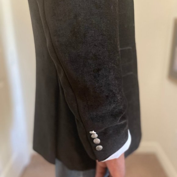 MEN'S  BLACK 3 BUTTON SPORT JACKET/BLAZER/ SPORT COAT - Picture 6 of 8